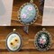 3 Pack Pendant Embroidery Starter Kit for Beginners,Retro Necklace Series Cross Stitch Tools for Necklace & Earrings & Hand Sewing Jewelry & Creative Gifts,Style A